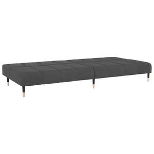 Sofá Cama de 2 Plazas en Terciopelo Gris Oscuro 100% Poliéster con Madera y Metal - Product Image 6