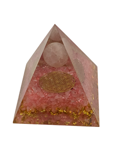 Pirámide de Cobre con Cuarzo Rosa y Esfera de Rosa, Hecha a Mano con Piedras Preciosas, para Meditación, Compre al por Mayor en Amayra Crystals Exports - Product Image 6