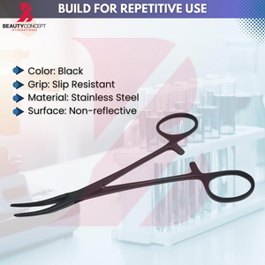 Pinces hémostatiques Kelly de qualité supérieure, entièrement personnalisées, couleur noire, à mâchoires courbées, nouvel équipement chirurgical pour fournisseurs médicaux - Product Image 6