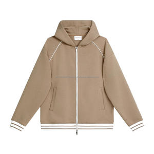 Peso pesado 380 gramos de hombres y mujeres sudaderas con capucha suelta Casual Color sólido 100% algodón se puede personalizar logo palabra - Product Image 3