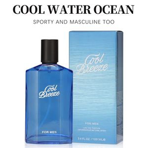 Eau de Toilette Spray da Uomo a Lunga Durata 100ml, Profumo Aromatizzato Menta, Rosmarino e Acqua di Mare per Appuntamenti o Uso Quotidiano - Product Image 1