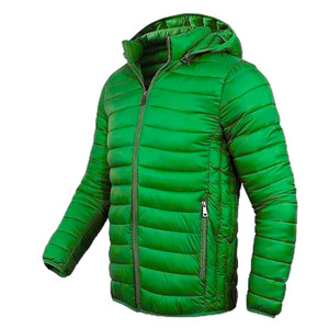 Men's Hooded Puffer <b>Jacket</b> Thick Filling Breathable Fabric Eco-Friendly Solid Pattern Long Sleeves Zipper Closure puffer <b>jackets</b> - Product Image 6