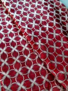 Tela Jacquard Floral Roja para Sofá, Textil de Tapicería Tejida para Sillón, Cortinas y Muebles Personalizados - Product Image 2