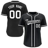 Maillots de baseball personnalisés avec logo, nom et numéro, impression numérique, vente en gros, vêtements de sport professionnels pour équipes, 100% polyester, unisexe