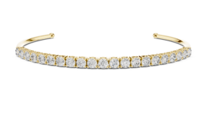 Bracelet tennis en diamant CVD cultivé en laboratoire |   Bracelet ouvert en or massif 10K 14K 18K |   Usine de bijoux en diamants fins sur mesure - Product Image 5