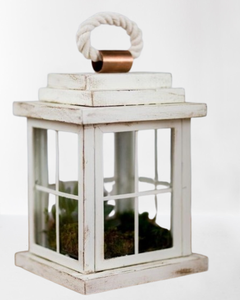 Modern Luxury Trending Factory Selling Simple Premium White Finish Metal & Glass Lantern With Superior Quality for Home & Hotel - Product Image 5