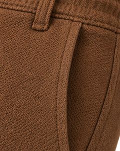 Men Chocolate Brown Slim Fit Casual Jogger Pants Elastic Waist <b>Drawstring</b> <b>Trousers</b> Soft Fabric Comfortable Daily Wear Stylish - Product Image 6