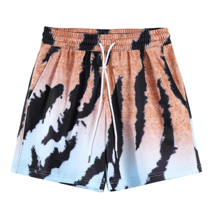 Achetez maintenant des shorts de sport en mesh pour hommes, imprimés, respirants, à séchage rapide, avec logo personnalisé, OEM, ODM, fabricant en gros - Product Image 4