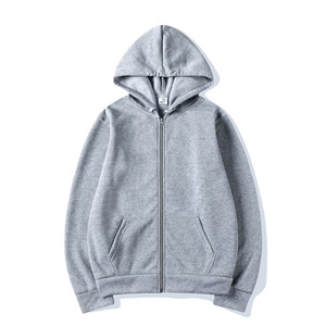 Sudadera con Capucha y Cremallera Naranja, de Forro Polar, Color Sólido, Casual, Manga Larga, para Adultos, Ropa de Otoño - Product Image 4