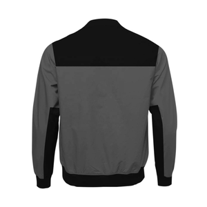 เสื้อแจ็คเก็ตบอมเบอร์ผ้าฝ้ายสำหรับผู้ชายแบบปรับแต่งได้ - ผลิตจากเส้นใยธรรมชาติที่ระบายอากาศได้ดี พร้อมแกนกลางที่นุ่มและอบอุ่น - เสื้อผ้าสตรีทแวร์สั่งทำพิเศษ - Product Image 4