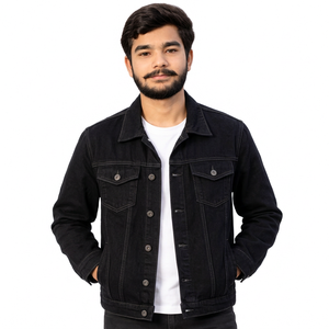 Vestes en jean personnalisées pour marques de vêtements, coupe ample brodée, livraison rapide - Product Image 6