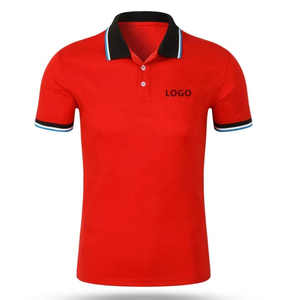 Men's Custom 100% Cotton Uniform Men's Golf Polo Shirt With Embroidered Printing Logo Polo Shirts Men Embroidered <b>Log</b> - Product Image 5