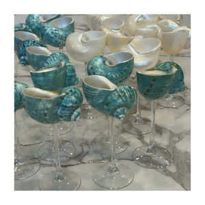 Copas de Vino con Diseño de Conchas Marinas al Estilo Costero para Organizadores de Bodas, Hoteles y Empresas de Decoración del Hogar (Venta al Por Mayor) - Product Image 3