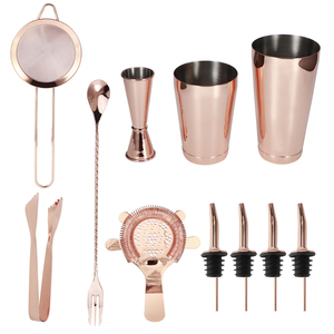 Ensemble de shaker à cocktails en acier inoxydable de haute qualité avec une construction durable et un kit d'outils de mixologie professionnels - Product Image 3