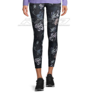 Leggings personnalisés par sublimation, pantalons de sport imprimés sur mesure, coupe extensible confortable pour la gym et la course à pied - Product Image 3
