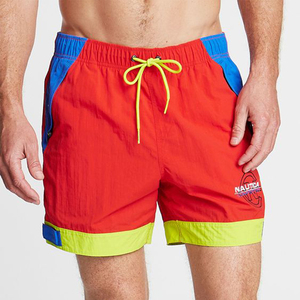 Shorts d'été pour hommes, unis, taille mi-haute élastique, style urbain, personnalisables, en maille respirante, pour la gym, la course, imperméables, coupe-vent, écologiques, séchage rapide - Product Image 1