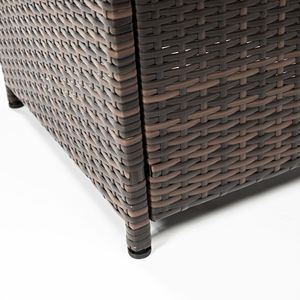 28-Inch Wicker Square <b>Fire</b> <b>Pit</b> <b>Table</b> - Product Image 5