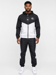 Conjunto Deportivo de 2 Piezas, Chaqueta Cortavientos Holgada y Transpirable de Nailon Regular OEM, con Logotipo Personalizado, Estampado Sólido para Invierno - Product Image 1