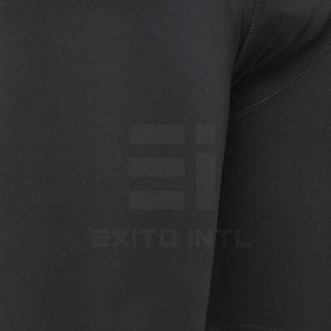 Shorts de compression mi-longue style urbain, taille personnalisée, séchage rapide, Spandex/Polyester élastique, logo personnalisé, faible MOQ, pour hommes, course à pied - Product Image 6