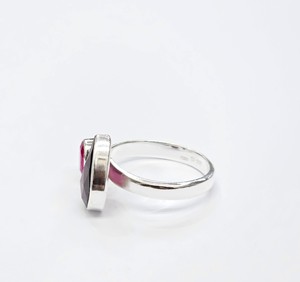 Designer Open Style Pink Tourmaline Gemstone <b>Ring</b> in 925 Sterling Silver Anti Tarnish Handmade <b>Adjustable</b> <b>Ring</b> for Women Wedding - Product Image 4