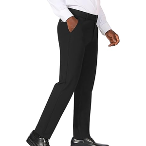 Pantalones de Vestir Elásticos para Hombre, Corte Slim Fit, Ajustados, para Traje, Casuales de Negocios, Ropa de Trabajo de Oficina - Product Image 3