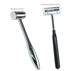 Martillo dental de doble cabeza de nailon con mango de acero inoxidable, herramienta manual quirúrgica para extracción, autoclavable para cirugía plástica - Product Image 1