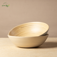Bol en bambou tissé à la main, écologique, pour la maison et la cuisine, vaisselle durable