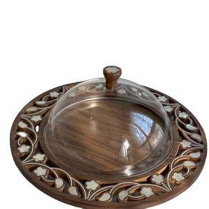 Bandeja Redonda de Lujo Hecha a Mano para Servir Chocolate, Diseño Atractivo, Apta para Alimentos, Vajilla de Mesa, Platos y Utensilios - Product Image 5