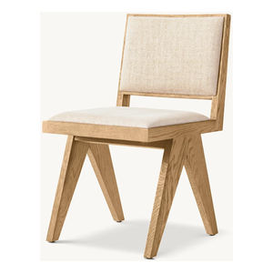 Silla de Comedor Moderna de Madera de Teca Sólida, Hecha a Mano, Silla de Comedor de Madera Natural para Restaurante, Proveedor de Muebles para Hoteles - Product Image 1