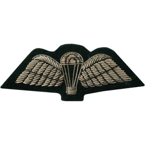 Gold Bullion Embroidered Parachute Wings <b>Patch</b> <b>Sew</b>-<b>On</b> Nonwoven Felt Irregular Shape Cloth Decoration - Product Image 1