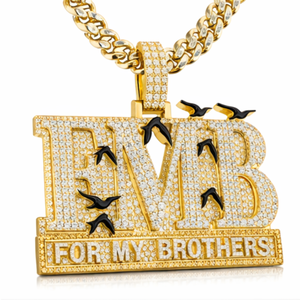 Collier pendentif lettre personnalisé pour homme en argent 925 plaqué or, style luxe, Moissanite, grand bling, pour soirée, rappeur, hip-hop, plaque nominative - Product Image 1