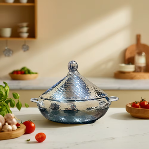Olla de Acero Inoxidable Más Demandada con Tapa, Diseño Redondo Pulido, Asas Doradas, Estilo Moderno y Lujoso - Product Image 6