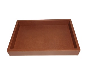 Plateau de service avec design en similicuir - Product Image 2