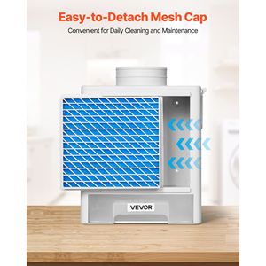 Kit de Ventilación Interior 3 en 1 de Material ABS Premium con Puerto de Escape de 4 Pulgadas, Cajón de Agua, Recordatorio Inteligente de Sobrecalentamiento y Colector de Polvo - Product Image 5