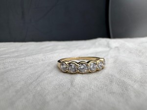 3MM Round Cut Moissanite <b>Stacking</b> Band <b>Ring</b> 925 Silver With Rhodium Plated Fine Proposal Gift For Partner Charms - Product Image 2