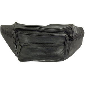 Unisex Red Waist Bag With Zipper Closure For Daily Use - Product Image 2