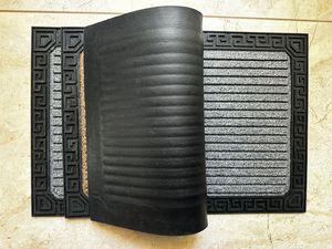 Modern Diamond Design Greeky Mats High Quality <b>Rubber</b> Outdoor Use 40x60cm Factory Wholesale Price - Product Image 2