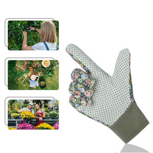 OEM Classic X-Small Leather Gardening Gloves for Men Women Work Safety Latex Coating Natural <b>Yellow</b> Waterproof - Product Image 5