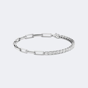 2.00CTW Oval Prong-Set Diamond Tennis <b>Bracelet</b> in 9K Gold - Product Image 2