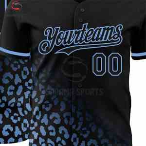 Maillot de baseball hip-hop à manches courtes personnalisé avec logo et nom pour hommes, respirant, imprimé par sublimation - Product Image 3