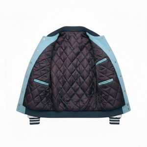 High Quality Embroidery Lettermen <b>Jacket</b> Casual wear Solid color <b>Men's</b> <b>Bomber</b> style <b>Varsity</b> <b>Jacket</b> - Product Image 5