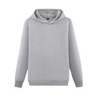Sweat à capuche oversize en molleton 100 % coton de haute qualité pour l'hiver, style athlétique streetwear, avec fermeture éclair et broderie, couleurs personnalisables, vente en gros