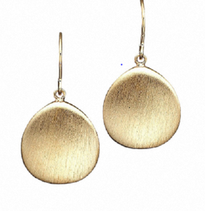 Pendientes llamativos de latón chapado en oro mate de 18K, joyería de moda, latón personalizado chapado en oro de 18K con diseño moderno. - Product Image 6