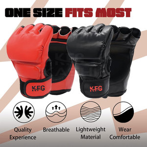 ถุงมือหนังสำหรับคิกบ็อกซิ่ง MMA สไตล์โมเดิร์น ระบายอากาศได้ดี ซับเหงื่อ ออกแบบมาเพื่อการออกกำลังกาย รองรับการใช้งาน และปกป้องมือ - Product Image 2