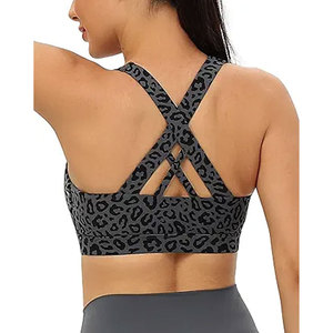 Solid Trader Dynamic Fit <b>Compression</b> Sports Wear Seamless High Elasticity Workout Active <b>Top</b> Everyday Training Fitness Bra - Product Image 2