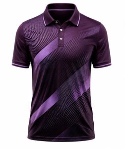 Chemise décontractée à manches courtes pour homme, respirante, séchage rapide, en polyester/coton tricoté 220g - Product Image 1