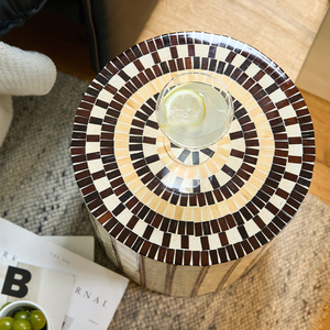 Mesa auxiliar de café con incrustaciones de nácar, diseño más reciente, precio de mayoreo de fábrica en Vietnam. - Product Image 3