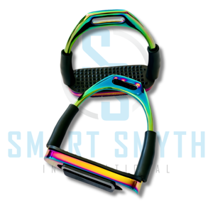 Estribos de Equitación Flexibles de Color Arcoíris con Junta Flexible y Superficie de Goma, Estribos Ecuestres de Acero Inoxidable - Product Image 1