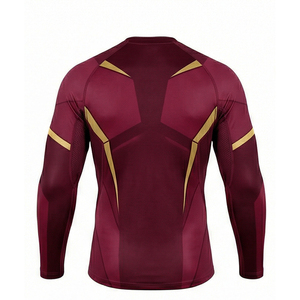 Survêtement de compression unisexe à manches longues pour l'entraînement en salle de sport, respirant et à séchage rapide, en Spandex/Polyester MALUZA INDUSTRIES - Product Image 2