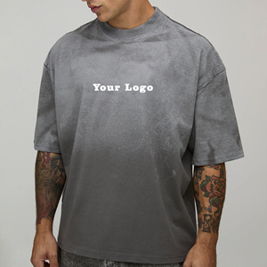 2025 New Arrived 100% Cotton Jersey 220 GSM Lightweight Oversize T-Shirt <b>Hip</b> Hop Style Breathable Casual Wear Tee Shirt - Product Image 4